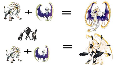 Solgaleo and Lunala fused .